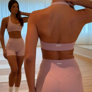 Keep Up High Waisted Shorts 4" Dusty Pink