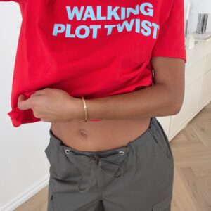 Walking Plot Twist Tee Red