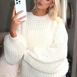 Pure Comfort Knit Sweater Cream